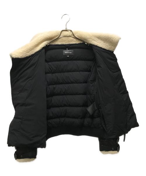 mackage（マッカージュ）mackage (マッカージュ) レザートリムダウンジャケット ブラック サイズ:Sの古着・服飾アイテム