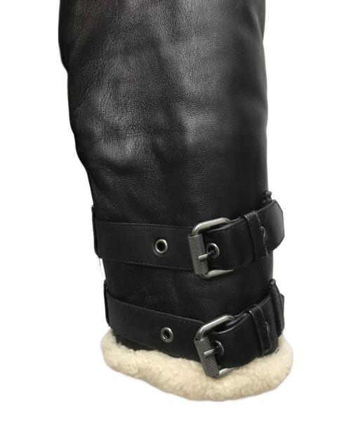 mackage（マッカージュ）mackage (マッカージュ) レザートリムダウンジャケット ブラック サイズ:Sの古着・服飾アイテム