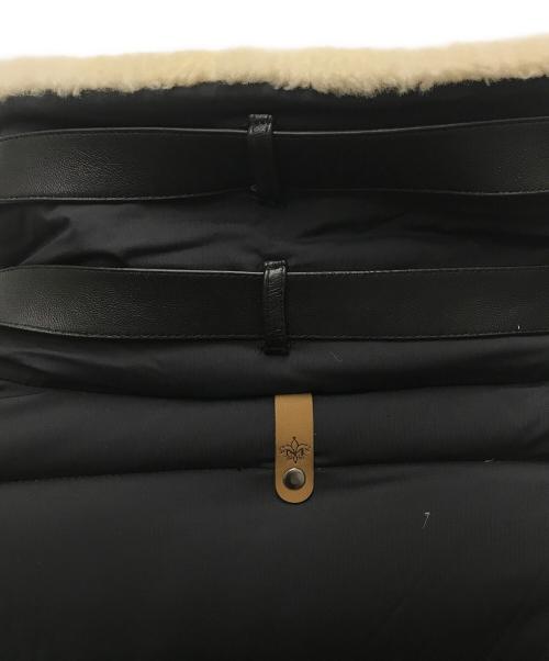 mackage（マッカージュ）mackage (マッカージュ) レザートリムダウンジャケット ブラック サイズ:Sの古着・服飾アイテム