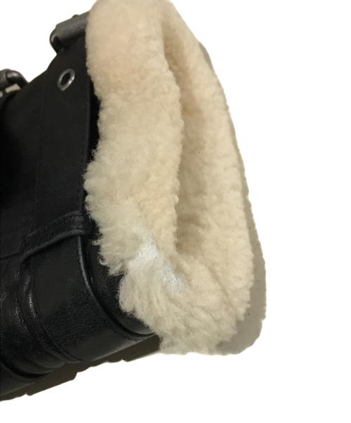 mackage（マッカージュ）mackage (マッカージュ) レザートリムダウンジャケット ブラック サイズ:Sの古着・服飾アイテム