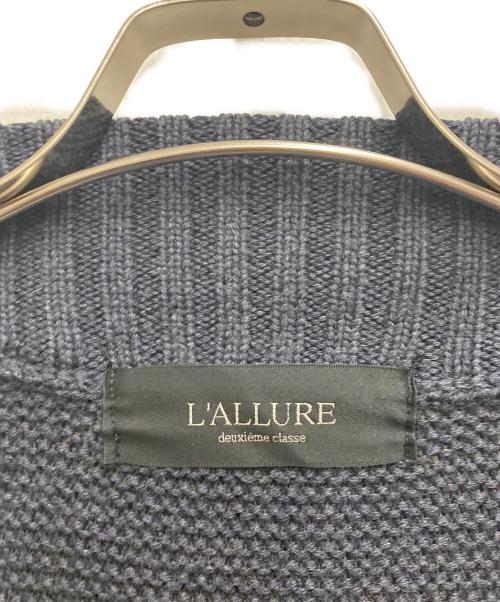 DEUXIEME CLASSE L’allure（ドゥーズィーエムクラスラリュー）DEUXIEME CLASSE L’allure (ドゥーズィーエムクラスラリュー) ラビットファードライバーズニット ネイビー サイズ:不明の古着・服飾アイテム