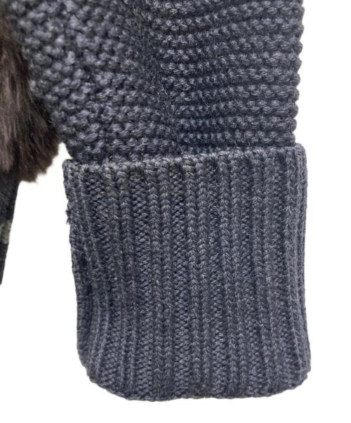 DEUXIEME CLASSE L’allure（ドゥーズィーエムクラスラリュー）DEUXIEME CLASSE L’allure (ドゥーズィーエムクラスラリュー) ラビットファードライバーズニット ネイビー サイズ:不明の古着・服飾アイテム