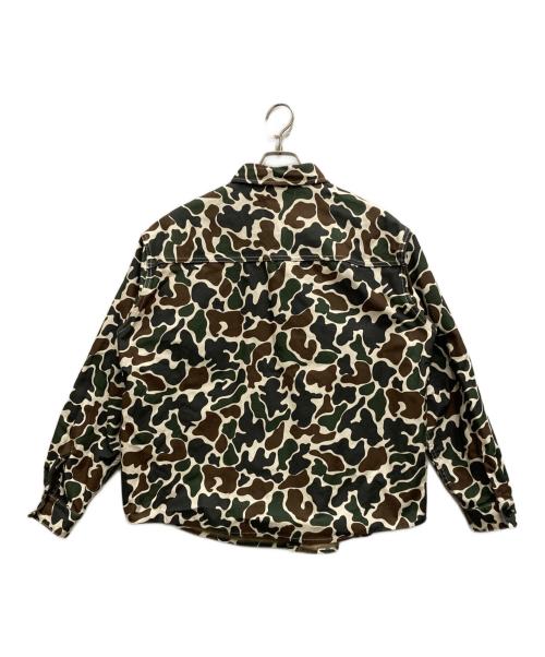 RHC Ron Herman（アールエイチシー ロンハーマン）RHC Ron Herman (アールエイチシー ロンハーマン) JERROD PAHL (ジェロッド ポール) カモ ヴェニス ボタンシャツ カーキ サイズ:Lの古着・服飾アイテム