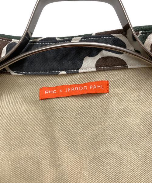 RHC Ron Herman（アールエイチシー ロンハーマン）RHC Ron Herman (アールエイチシー ロンハーマン) JERROD PAHL (ジェロッド ポール) カモ ヴェニス ボタンシャツ カーキ サイズ:Lの古着・服飾アイテム