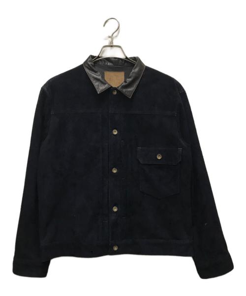 MOTOR（モーター）MOTOR (モーター) ウォッシャブルホースラフアウト ジャケット/Gジャン ネイビー サイズ:Lの古着・服飾アイテム