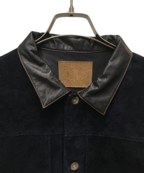 MOTOR（モーター）MOTOR (モーター) ウォッシャブルホースラフアウト ジャケット/Gジャン ネイビー サイズ:Lの古着・服飾アイテム