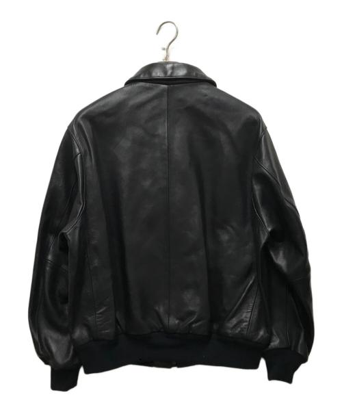 LOEFF（ロエフ）LOEFF (ロエフ) ラムレザー フライトジャケット ブラック サイズ:2の古着・服飾アイテム
