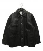 BOWWOW×H BEAUTY&YOUTHバウワウ×エイチ ビューティー&ユース）の古着「CHORE COAT/カバーオール」｜ブラック