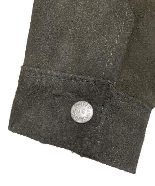 WACKO MARIA（ワコマリア）WACKO MARIA (ワコマリア) SUEDE LEATHER TRUCKER JACKET ブラック サイズ:Sの古着・服飾アイテム