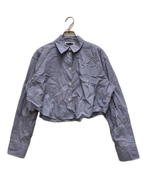 Acne studios（アクネ ストゥディオズ）Acne studios (アクネ ストゥディオズ) ジャカードピンストライプシャツ ブルー サイズ:34の古着・服飾アイテム