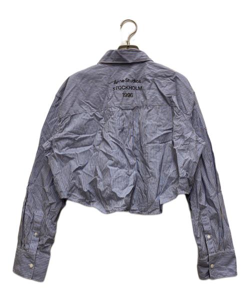 Acne studios（アクネ ストゥディオズ）Acne studios (アクネ ストゥディオズ) ジャカードピンストライプシャツ ブルー サイズ:34の古着・服飾アイテム