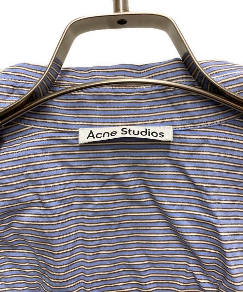 Acne studios（アクネ ストゥディオズ）Acne studios (アクネ ストゥディオズ) ジャカードピンストライプシャツ ブルー サイズ:34の古着・服飾アイテム