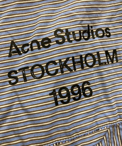 Acne studios（アクネ ストゥディオズ）Acne studios (アクネ ストゥディオズ) ジャカードピンストライプシャツ ブルー サイズ:34の古着・服飾アイテム