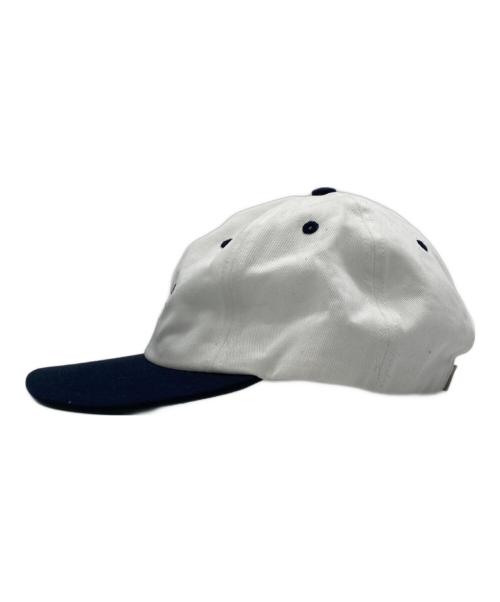 JJJJound（ジョウンド）JJJJound (ジョウンド) 2Tone JJJJound Brand Cap ホワイト×ネイビーの古着・服飾アイテム