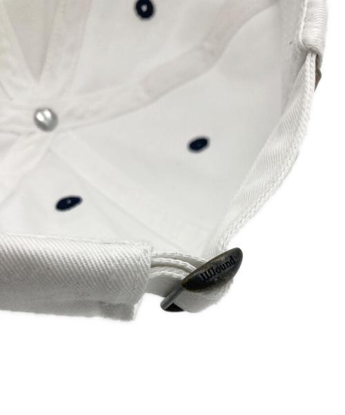 JJJJound（ジョウンド）JJJJound (ジョウンド) 2Tone JJJJound Brand Cap ホワイト×ネイビーの古着・服飾アイテム