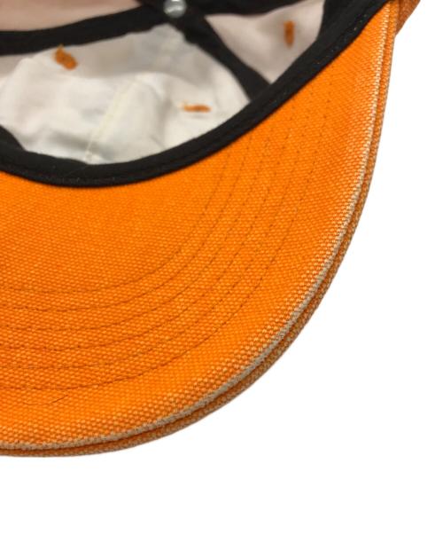 SUPREME（シュプリーム）Supreme (シュプリーム) Canvas S Logo 6 Panel CAP オレンジの古着・服飾アイテム