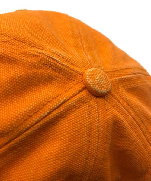 SUPREME（シュプリーム）Supreme (シュプリーム) Canvas S Logo 6 Panel CAP オレンジの古着・服飾アイテム