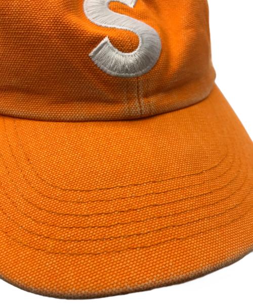 SUPREME（シュプリーム）Supreme (シュプリーム) Canvas S Logo 6 Panel CAP オレンジの古着・服飾アイテム