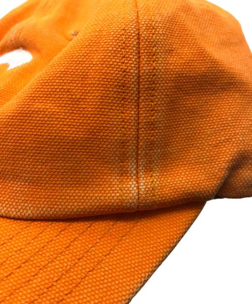 SUPREME（シュプリーム）Supreme (シュプリーム) Canvas S Logo 6 Panel CAP オレンジの古着・服飾アイテム