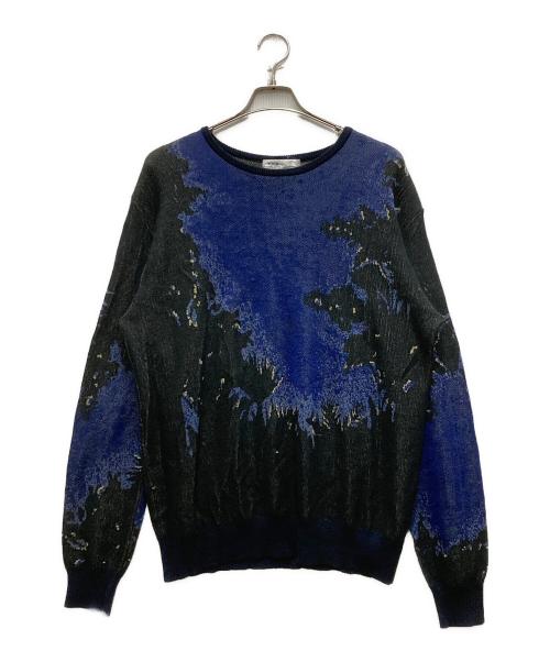 TOGA VIRILIS（トーガ ビリリース）TOGA VIRILIS (トーガ ビリリース) デザインニット ネイビー サイズ:Lの古着・服飾アイテム