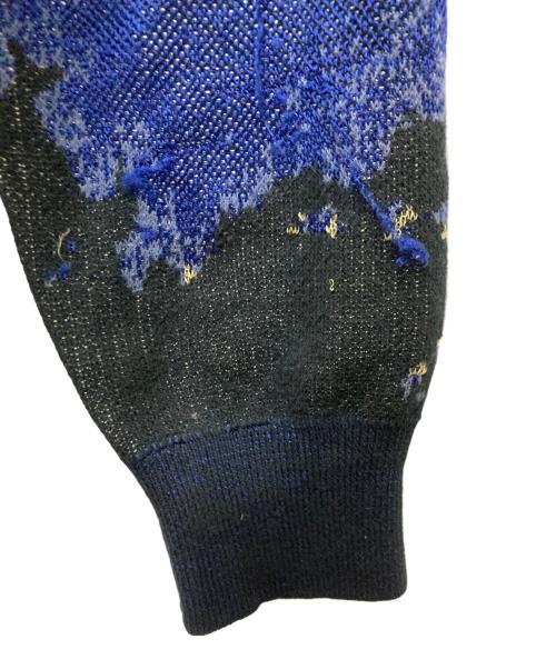 TOGA VIRILIS（トーガ ビリリース）TOGA VIRILIS (トーガ ビリリース) デザインニット ネイビー サイズ:Lの古着・服飾アイテム