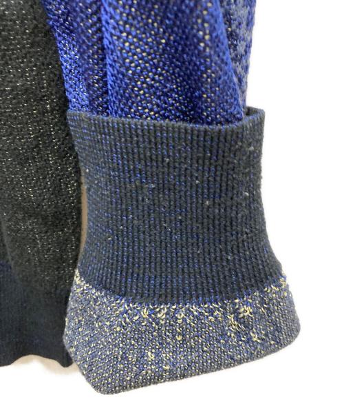 TOGA VIRILIS（トーガ ビリリース）TOGA VIRILIS (トーガ ビリリース) デザインニット ネイビー サイズ:Lの古着・服飾アイテム