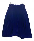 COMME des GARCONSコムデギャルソン）の古着「ベロアスカート」｜ネイビー