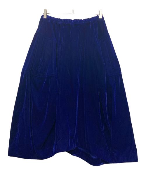 COMME des GARCONS（コムデギャルソン）COMME des GARCONS (コムデギャルソン) ベロアスカート ネイビー サイズ:Sの古着・服飾アイテム