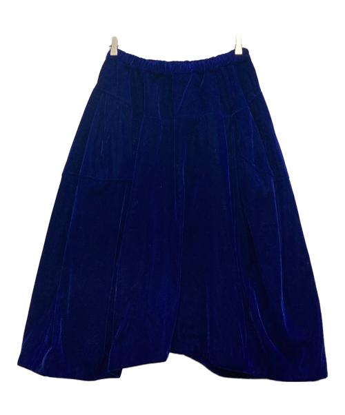 COMME des GARCONS（コムデギャルソン）COMME des GARCONS (コムデギャルソン) ベロアスカート ネイビー サイズ:Sの古着・服飾アイテム