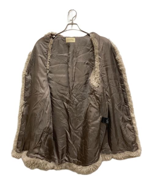 Curensology（カレンソロジー）Curensology (カレンソロジー) シープライクファーベスト ベージュ サイズ:FREEの古着・服飾アイテム