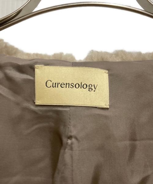 Curensology（カレンソロジー）Curensology (カレンソロジー) シープライクファーベスト ベージュ サイズ:FREEの古着・服飾アイテム