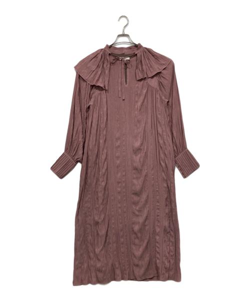 ANOGH（アノフ）ANOGH (アノフ) 長袖ワンピース パープル サイズ:FREEの古着・服飾アイテム
