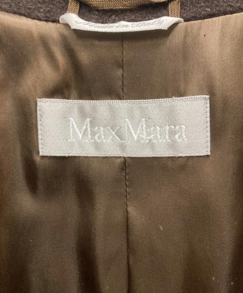 MaxMara（マックスマーラ）MaxMara (マックスマーラ) ウールチェスターコート ブラウン サイズ:38の古着・服飾アイテム