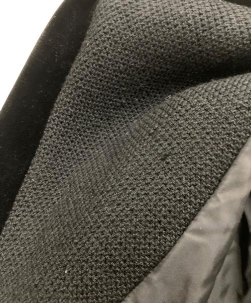 EMPORIO ARMANI（エンポリオ アルマーニ）EMPORIO ARMANI (エンポリオアルマーニ) ベロアフードジャケット ブラック サイズ:不明の古着・服飾アイテム