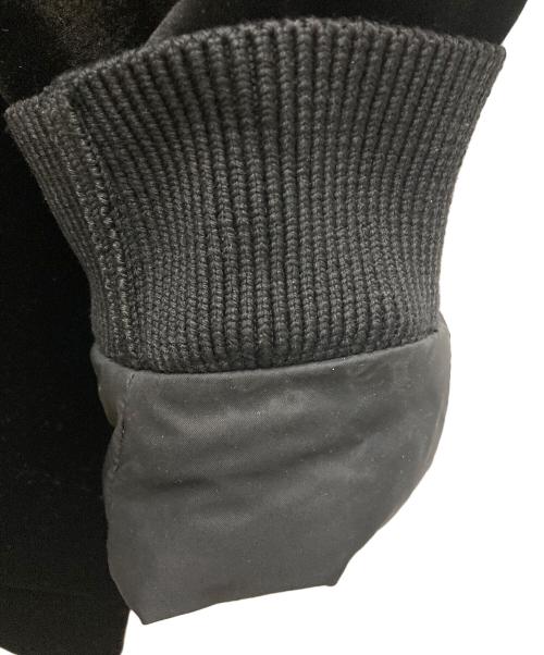EMPORIO ARMANI（エンポリオ アルマーニ）EMPORIO ARMANI (エンポリオアルマーニ) ベロアフードジャケット ブラック サイズ:不明の古着・服飾アイテム