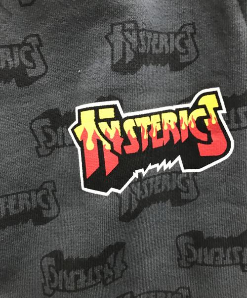 Hysteric Glamour（ヒステリックグラマー）Hysteric Glamour (ヒステリックグラマー) BAD ASS LOGO柄 スウェットパンツ グレー サイズ:Lの古着・服飾アイテム