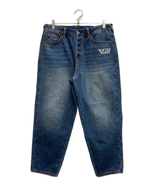 EVISU（エヴィス）EVISU (エヴィス) MOOSE KNUCKLES (ムース ナックルズ) 25AW X MOOSE KNUCKLES 浮世絵 ジーンズ インディゴ サイズ:Lの古着・服飾アイテム