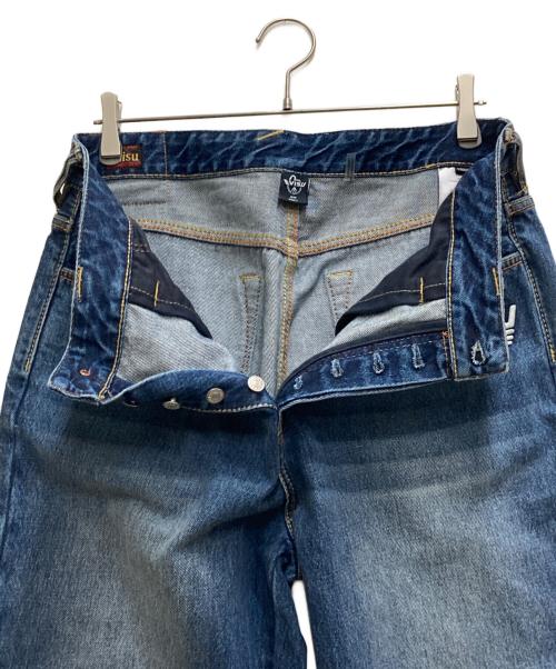 EVISU（エヴィス）EVISU (エヴィス) MOOSE KNUCKLES (ムース ナックルズ) 25AW X MOOSE KNUCKLES 浮世絵 ジーンズ インディゴ サイズ:Lの古着・服飾アイテム