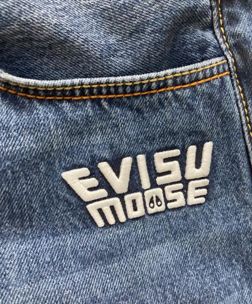 EVISU（エヴィス）EVISU (エヴィス) MOOSE KNUCKLES (ムース ナックルズ) 25AW X MOOSE KNUCKLES 浮世絵 ジーンズ インディゴ サイズ:Lの古着・服飾アイテム