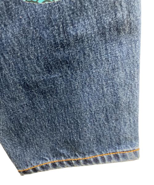 EVISU（エヴィス）EVISU (エヴィス) MOOSE KNUCKLES (ムース ナックルズ) 25AW X MOOSE KNUCKLES 浮世絵 ジーンズ インディゴ サイズ:Lの古着・服飾アイテム