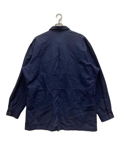 POLO RALPH LAUREN（ポロ・ラルフローレン）POLO RALPH LAUREN (ポロ・ラルフローレン) 90's USA製コットンリネンカバーオール ネイビー サイズ:XLの古着・服飾アイテム