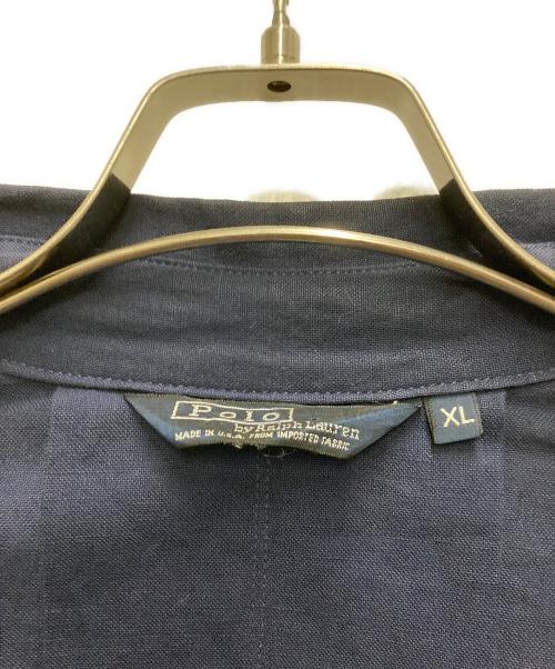 POLO RALPH LAUREN（ポロ・ラルフローレン）POLO RALPH LAUREN (ポロ・ラルフローレン) 90's USA製コットンリネンカバーオール ネイビー サイズ:XLの古着・服飾アイテム