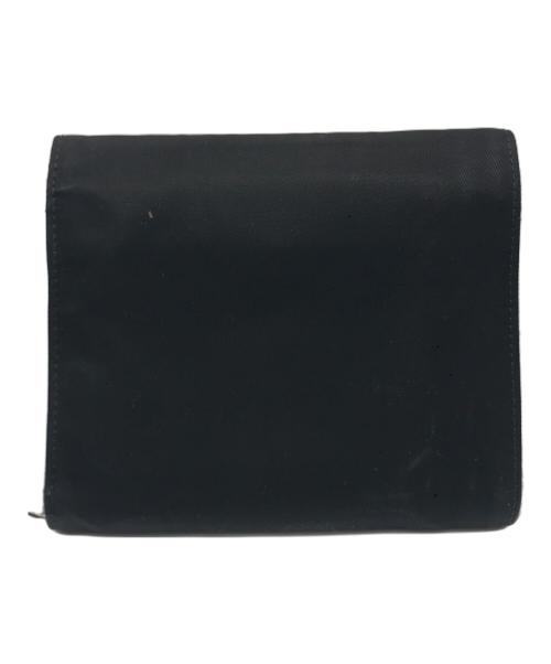PRADA（プラダ）PRADA (プラダ) テスートナイロン3つ折り財布 ブラックの古着・服飾アイテム