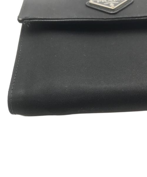 PRADA（プラダ）PRADA (プラダ) テスートナイロン3つ折り財布 ブラックの古着・服飾アイテム