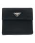 PRADA（プラダ）の古着「テスートナイロン3つ折り財布」｜ブラック
