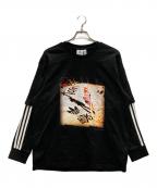 adidas×KORNアディダス×コーン）の古着「レイヤードＬ/Ｓ TEE」｜ブラック