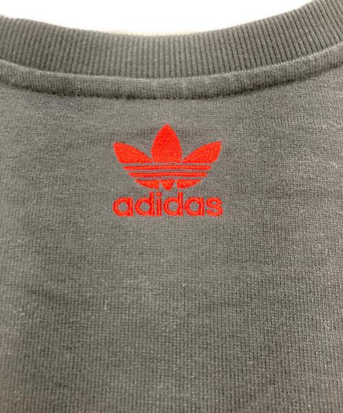 adidas（アディダス）adidas (アディダス) KORN (コーン) レイヤードＬ/Ｓ TEE ブラック サイズ:Mの古着・服飾アイテム