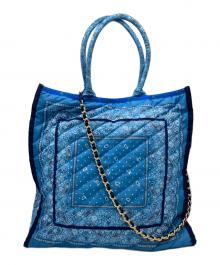 LeSportsac（レスポートサック）の古着「バンダナ柄2WAYトートバッグ」｜スカイブルー