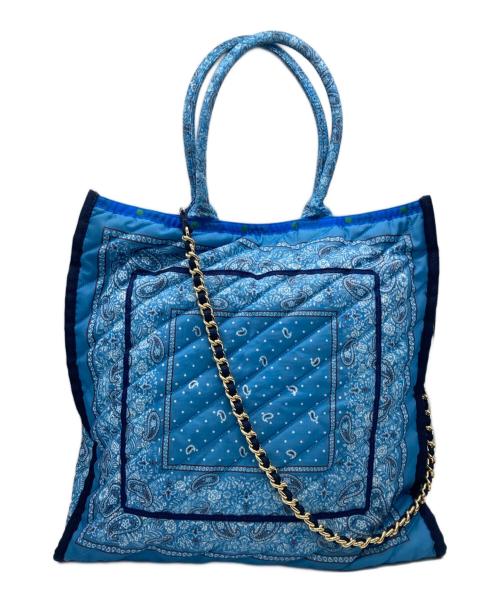 LeSportsac（レスポートサック）LeSportsac (レスポートサック) バンダナ柄2WAYトートバッグ スカイブルーの古着・服飾アイテム