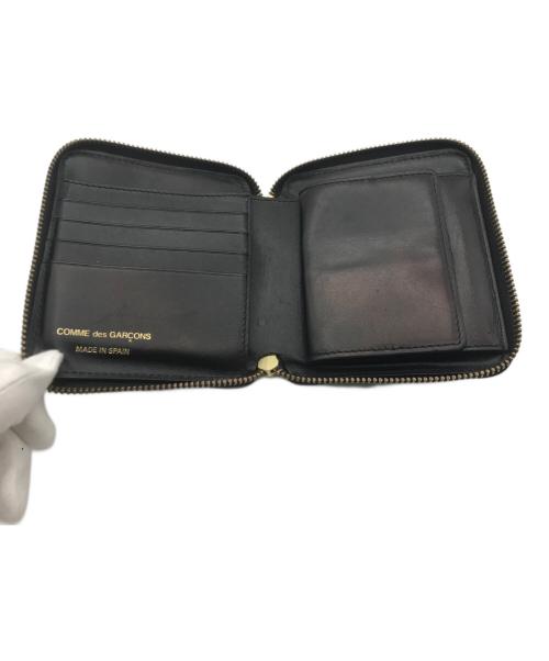 Wallet Comme des Garcons（ウォレットコムデギャルソン）WALLET COMME des GARCONS (ウォレットコムデギャルソン) EMMBOSSED LOGOTYPE 1 ブラックの古着・服飾アイテム